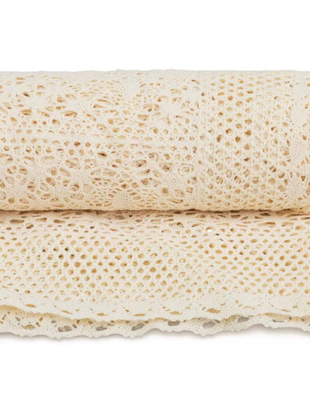 Boho Throw Blanket 50"X60" Vintage 100% Handmade Crochet Cotton Throw Blankets,